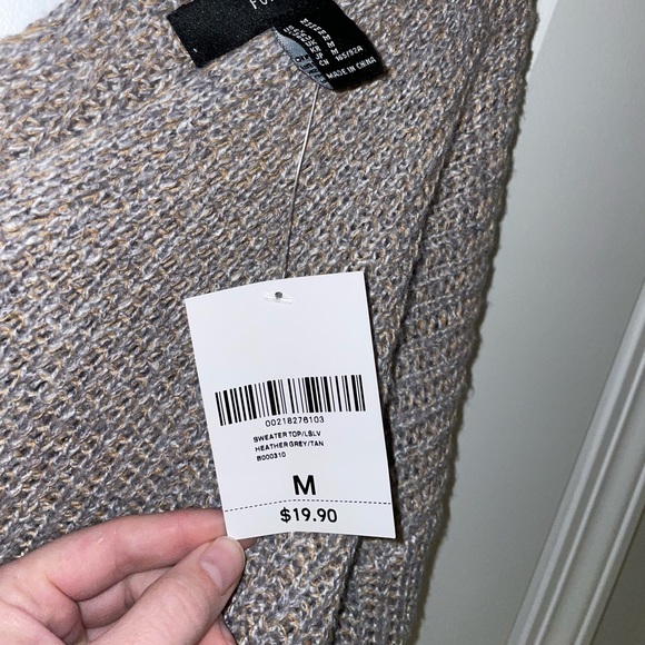 NWT Forever 21 Lace Up Sweater M - Picture 7 of 11